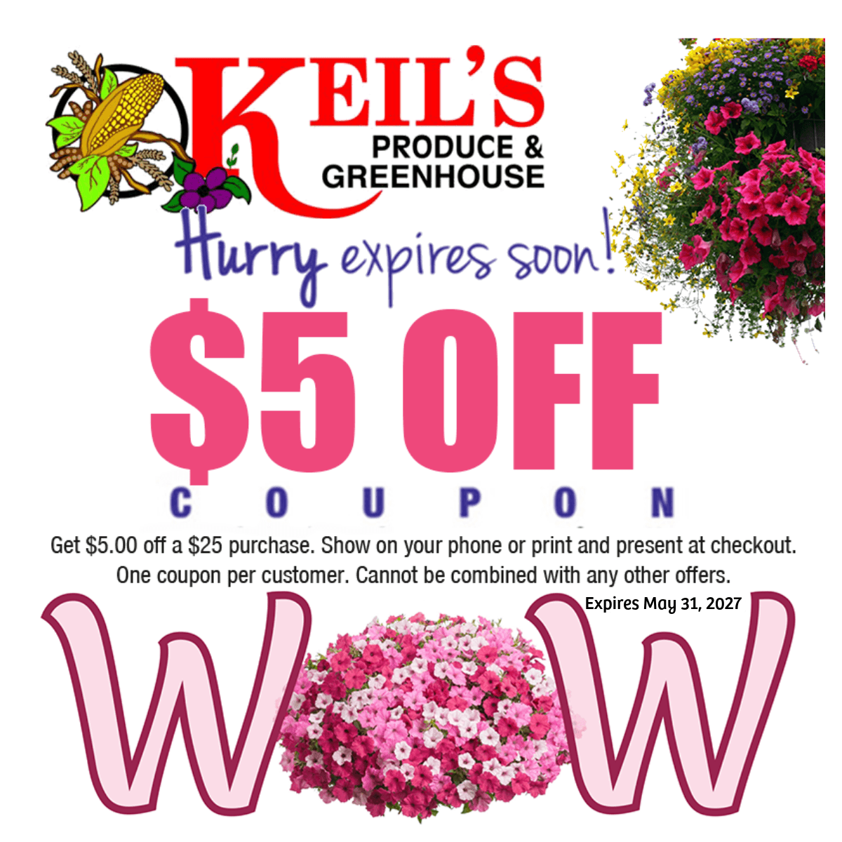 Keil's Produce and Greenhouse Spring Coupon
